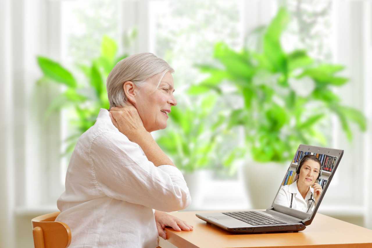 Individuals getting telemedicine (virtual) consultations